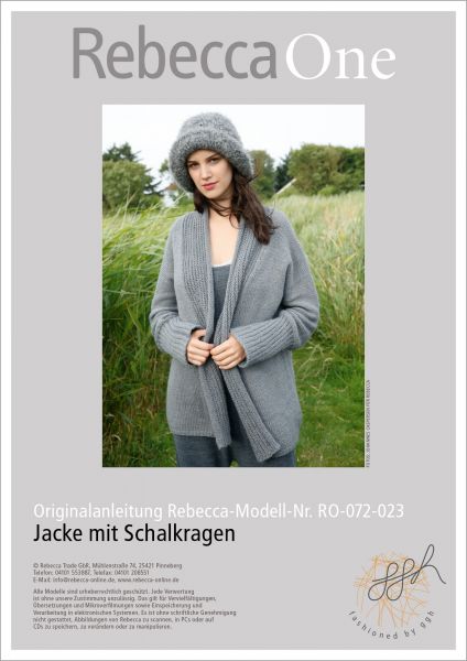 Strickanleitung - Jacke mit Schalkragen