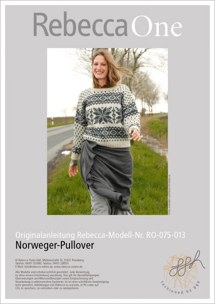 Strickanleitung - Norweger Pullover