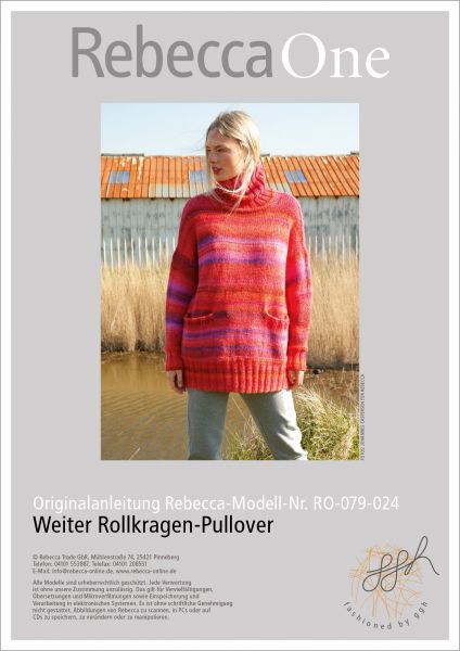 Anleitung - Weiter Rollkragen-Pullover