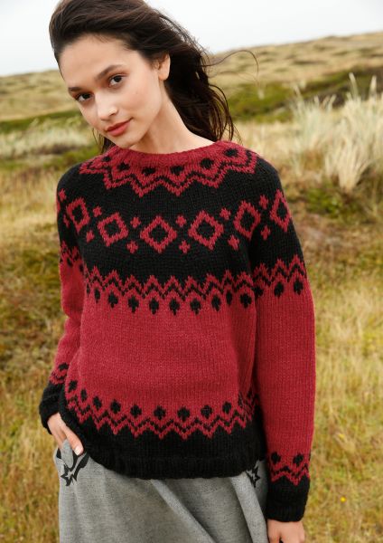 Norwegian Sweater with round yoke