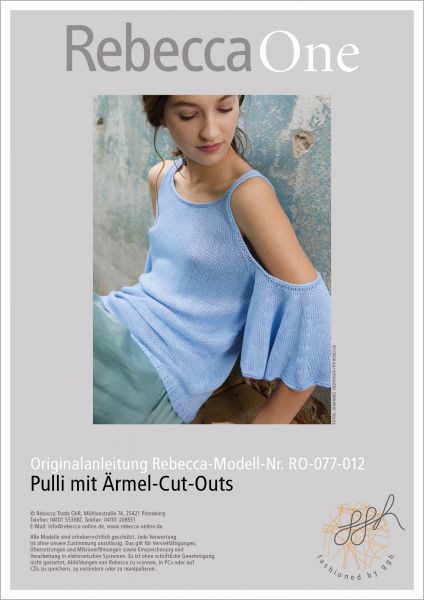 Strickanleitung - Pulli mit Ärmel-Cut-Outs