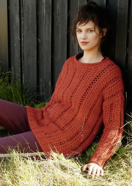 Rib knit jumper