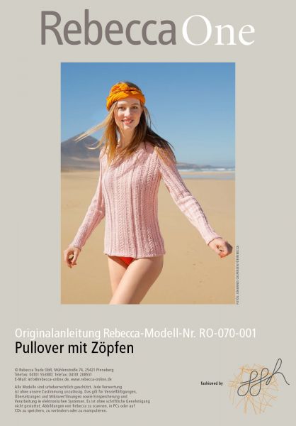 Strickmuster - Pullover mit Zöpfen