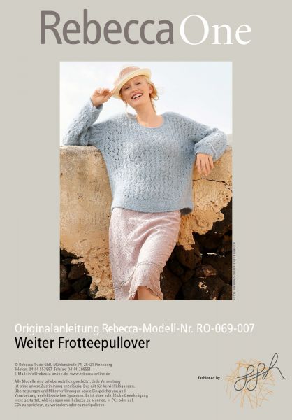 Weiter Frotteepullover