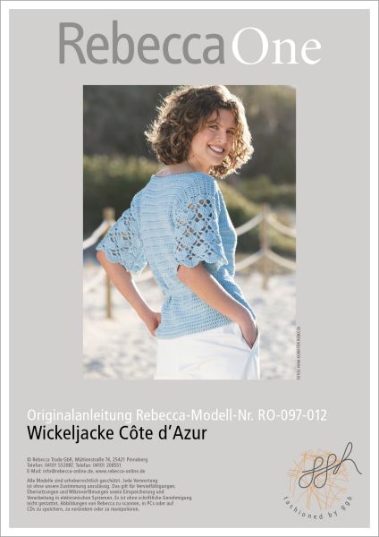 Anleitung - Wickeljacke Côte d'Azur