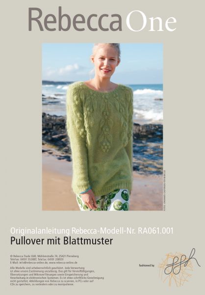 Pullover mit Blattmuster