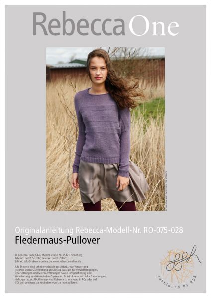 Strickanleitung - Fledermaus Pullover