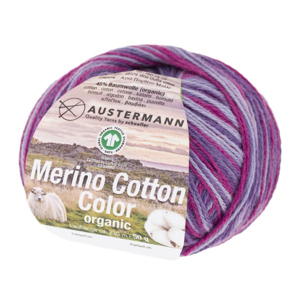 GOTS MERINO COTTON COLOR 50G