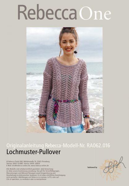Lochmuster-Pullover