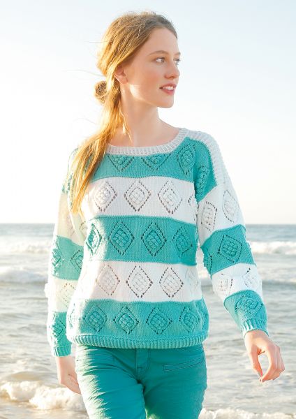 Diamond pattern jumper